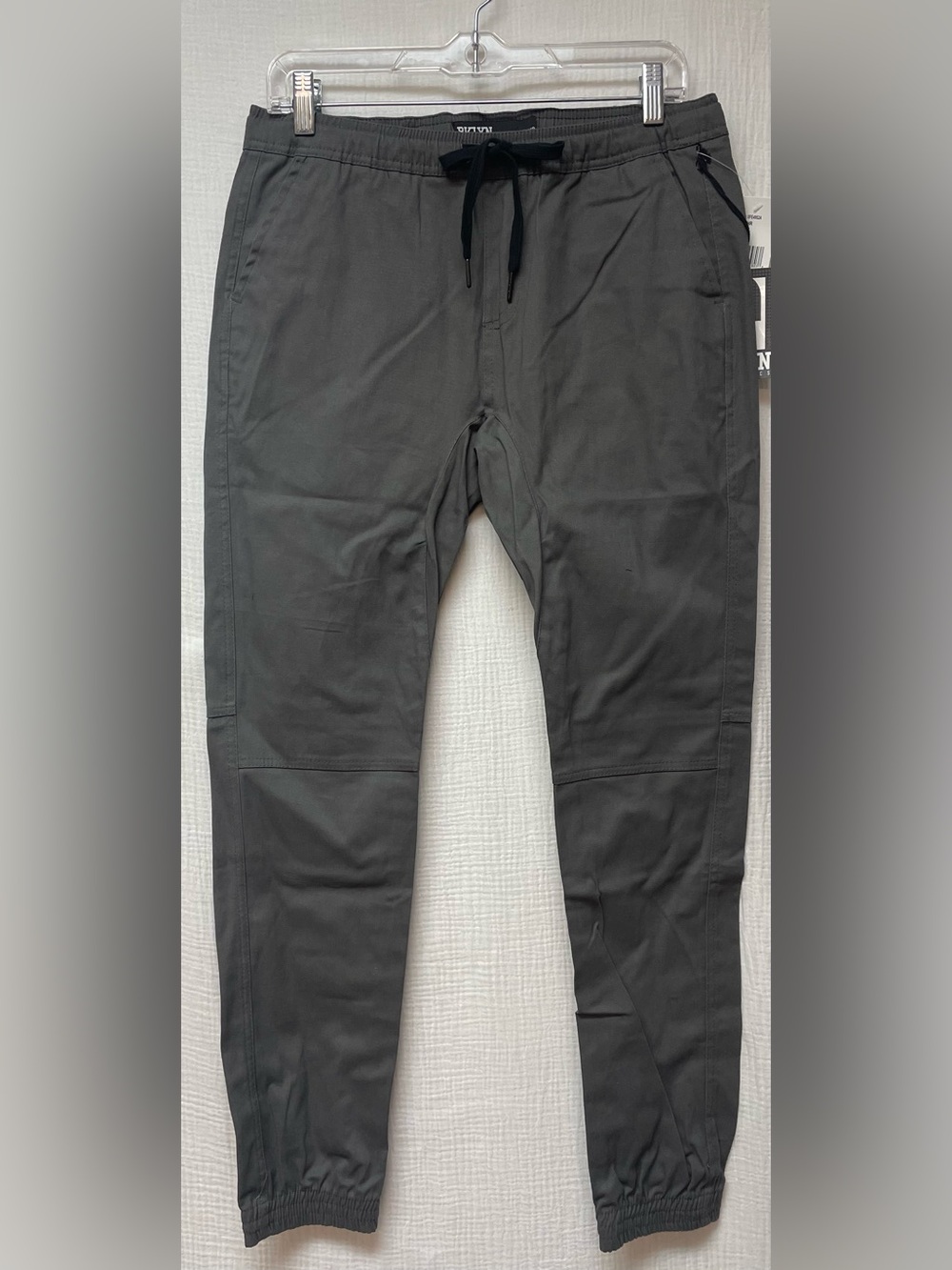 Brooklyn Athletics Charcoal Drawstring Jogger Pants, NWT, Sz: M